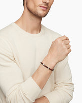 Hex Bead Bracelet in Sterling Silver with Red Tiger’s Eye, 6mm